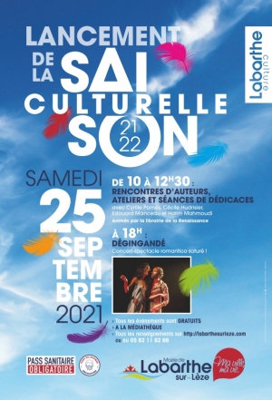 Samedi 25 septembre 2021: lancement de la saison culturelle