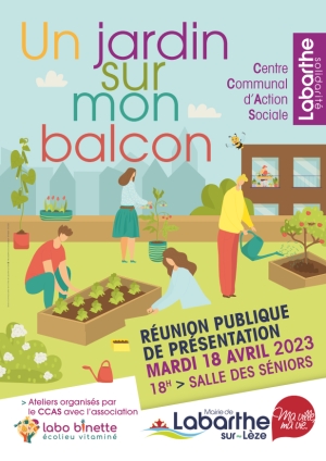 Un jardin sur mon balcon: réunion publique de présentation mardi 18 avril 2023