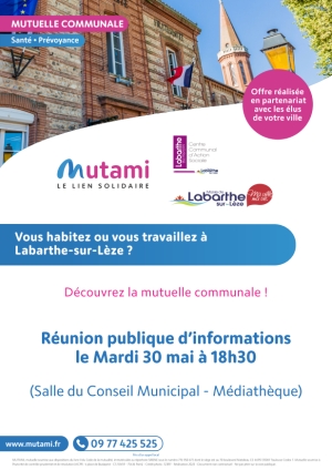 Mutuelle communale - réunion d&#039;informations mardi 30 mai à 18h30 salle du conseil municipal