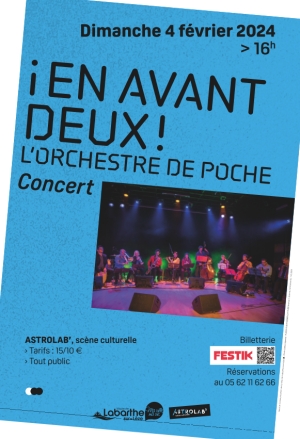 Concert dimanche 4 février 2024 à 16h à l&#039;Astrolab&#039;