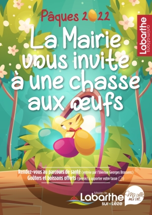 Lundi 18 avril, la Mairie vous invite à une chasse aux oeufs