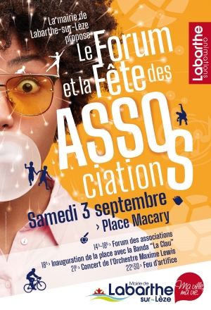 Rendez-vous le samedi 3 septembre pour le Forum et la Fête des associations