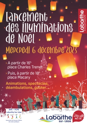 Lancement des illuminations de Noël - mercredi 6 décembre 2023