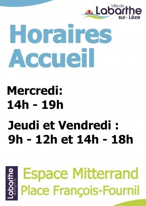 Changement des horaires d&#039;ouverture de l&#039;espace François Mitterrand