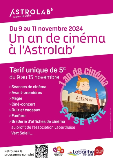 UN AN DE CINÉMA À L&#039;ASTROLAB