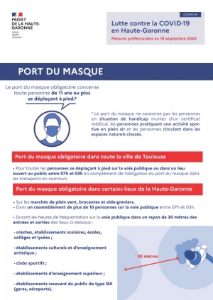 Le port du masque sera obligatoire dès demain sur l&#039;ensemble des marchés de plein vent de la Haute-Garonne