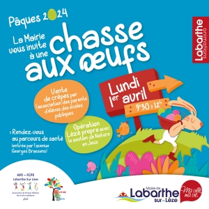 Lundi de Pâques - Chasse aux oeufs 2024