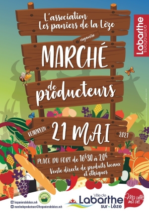 Vendredi 21 mai, marché des producteurs organisé par l’association Les Paniers de la Lèze