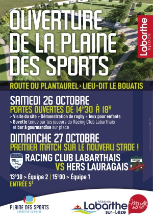 OUVERTURE DE LA PLAINE DES SPORTS