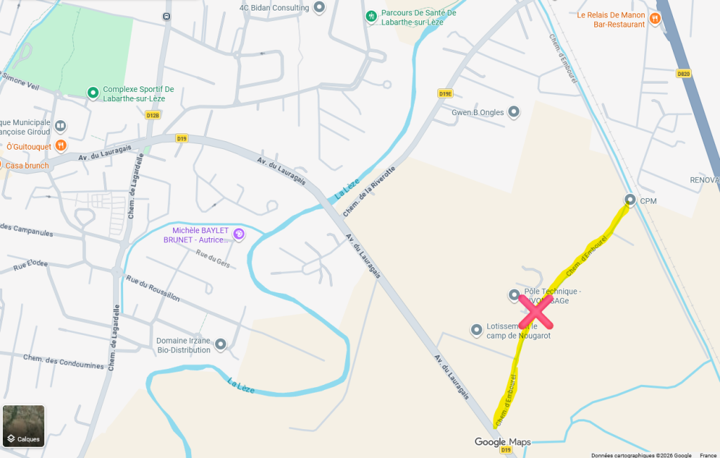 Plan trvx Chemin d'Embourel