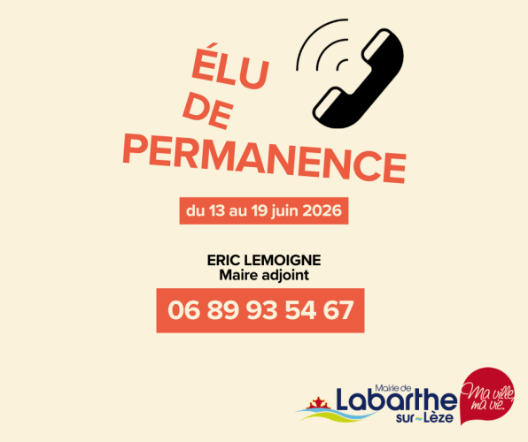 PERMANENCE SEMAINE 13 JUIN