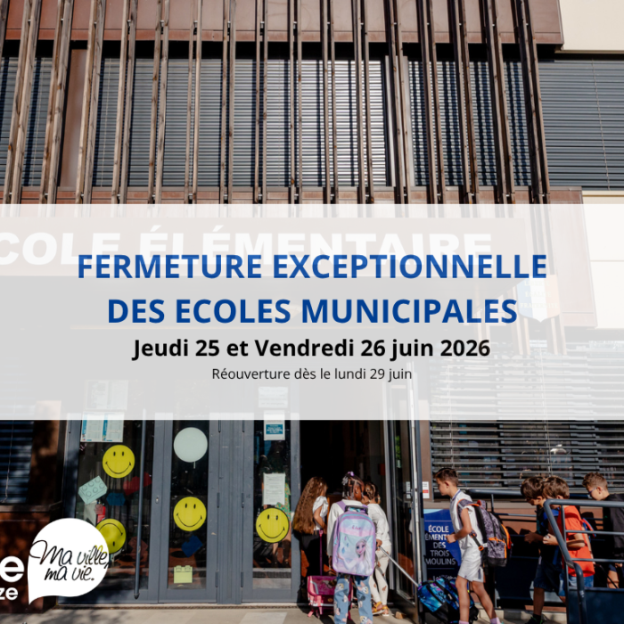 Fermeture exceptionnelle écoles juin 2026